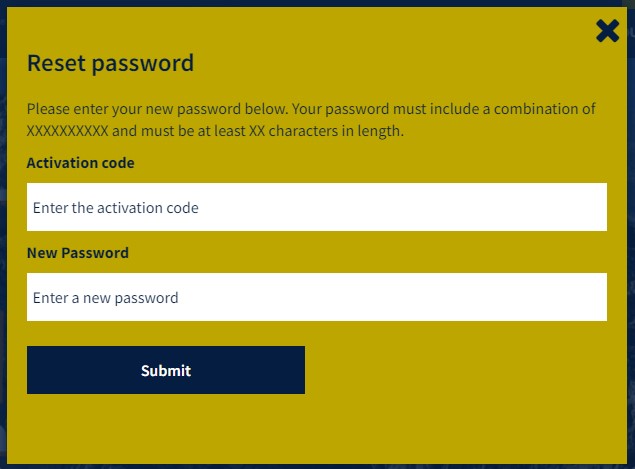 Accessing Your Account Hub   Reset Password Enter Code 